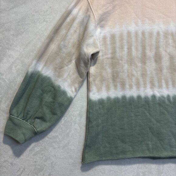 Rails Women's Reeves Sherbert Tie Dye Terry Sweatshirt Raw Hem Size Small - Picture 3 of 15